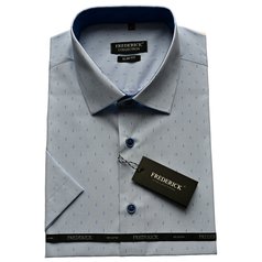 Pánská košile s krátkým rukávem - střih SLIM - vzor F247.