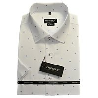 Pánská košile s krátkým rukávem - střih SLIM - vzor F706