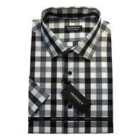 Pánská košile s krátkým rukávem - střih REGULAR - vzor F791