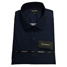 Pánská košile s krátkým rukávem - střih SLIM - vzor F892