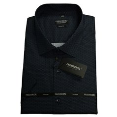 Pánská košile s krátkým rukávem - střih SLIM - vzor F895