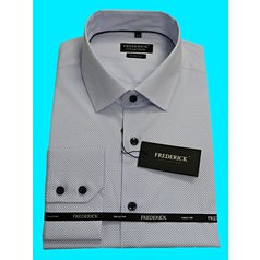 Pánská košile s dlouhým rukávem - střih SLIM - vzor F902 - 44