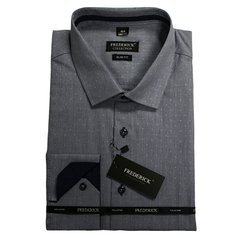 Pánská košile s dlouhým rukávem - střih SLIM - prodloužená délka rukávu 188/194 cm - vzor J001