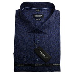 Pánská košile s dlouhým rukávem - střih SLIM - prodloužená délka rukávu 188/194 cm - vzor J003