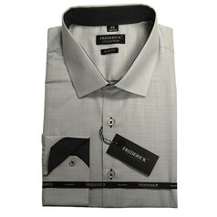 Pánská košile s dlouhým rukávem - střih SLIM - prodloužená délka rukávu 188/194 cm - vzor J005