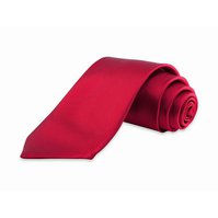 Pánská kravata K1 - vzor 12 - CHERRY ČERVENÁ - LESKLÁ