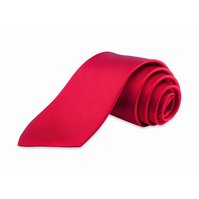 Pánská kravata K1 - vzor 13 - ČERVENÁ - LESKLÁ