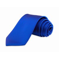 Pánská kravata K1 - vzor 19 - KRÁLOVSKÁ MODRÁ - LESKLÁ