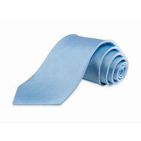 Pánská kravata K1 - vzor 21 - SVĚTLE MODRÁ - LESKLÁ