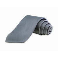 Pánská kravata K1 - vzor 3 - TMAVĚ ŠEDÁ - LESKLÁ