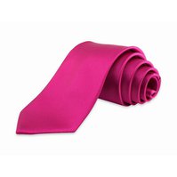 Pánská kravata K1 - vzor 35 - TMAVĚ RŮŽOVÁ - LESKLÁ