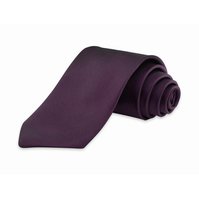 Pánská kravata K1 - vzor 6 - TMAVĚ FIALOVÁ - LESKLÁ