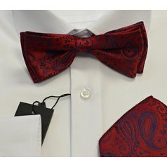 Pánský motýlek s kapesníkem M5 - vzor 352