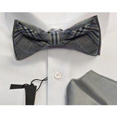 Pánský motýlek s kapesníkem M5 - vzor 358