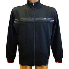 Pánská mikina - černé barvy, na zip - L