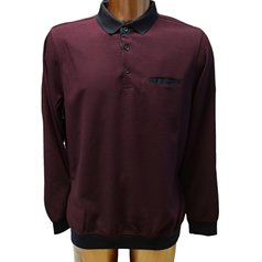 Pánská mikina tmavé bordó barvy - vzor MIK035 - XL