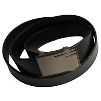 Pánský kožený opasek vzor N075A - černý - černá/120 cm