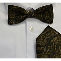 Pánský motýlek s kapesníkem M5 - vzor 149