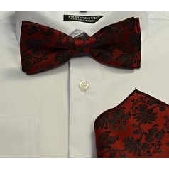 Pánský motýlek s kapesníkem M5 - vzor 154