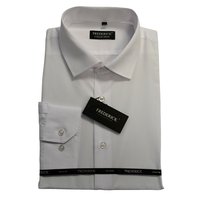 Pánská košile s dlouhým rukávem - střih REGULAR - vzor SV01 - bílá